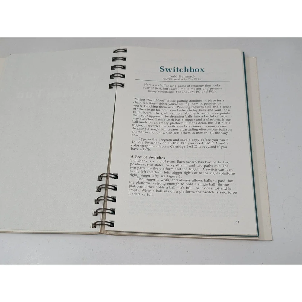 Second Book OF IBM by Compute Publishing Programming Games PC Computer Book VTG